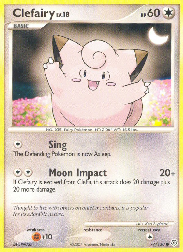 Diamond & Pearl Clefairy #77/130